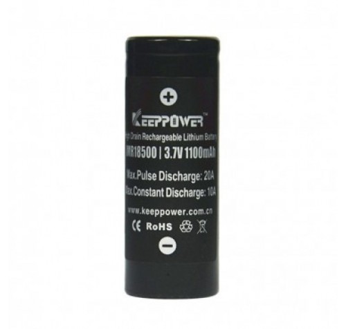 Keeppower IMR18500 1100mAh μπαταρία ιόντων λιθίου 3.7V