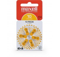 Maxell PR10/ 10 / PR70 Zinc-air μπαταρίες ακουστικών βαρηκοΐας 6τεμ