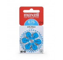 Maxell PR675 / 44 / 675  Zinc-air μπαταρίες ακουστικών βαρηκοΐας 6τεμ