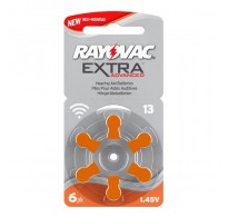 Rayovac Extra Advanced 13 / PR48  Zinc-air μπαταριες ακουστικών βαρηκοϊας  6τεμ.