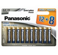 Panasonic ενισχυμένη αλκαλική Lr6 AA 20τεμ 