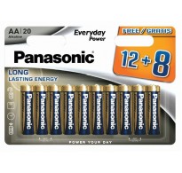 Panasonic ενισχυμένη αλκαλική Lr6 AA 20τεμ 