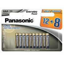 Panasonic ενισχυμένη αλκαλική Lr03 AAA 20τεμ 