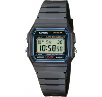 Casio Ψηφιακό Ρολόι με Καουτσούκ Λουράκι σε Μαύρο χρώμα