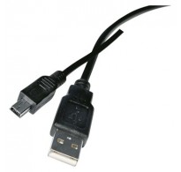 USB cable 2.0 A/Male - mini B/Male 2m