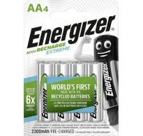 Energizer Extreme Επαναφορτιζόμενες Μπαταρίες AA Ni-MH 2300mAh 1.2V 4τμχ