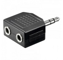 Adaptor-μετατροπέας Stereo από αρσενικό 3,5mm σε 2 stereo 3,5mm θηλυκά  