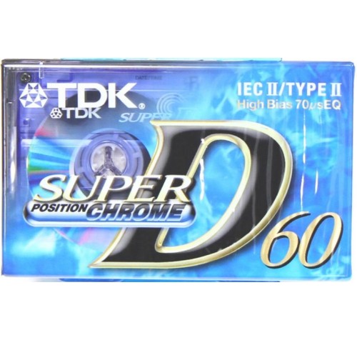 TDK D-60 Super Chrome Κασέτα  Χρωμίου Ήχου