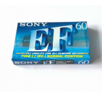 Sony Audio Cassette Tape EF 60 Type I IEC I Normal Position 60 Min