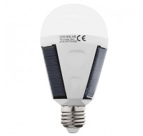 LED ΛΑΜΠΑ 7W E27 ΜΕ ΗΛΙΑΚΑ ΠΑΝΕΛ ΚΑΙ ΜΠΑΤΑΡΙΑ