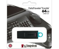 Kingston DataTraveler Exodia 64GB USB 3.2 Stick Μαύρο